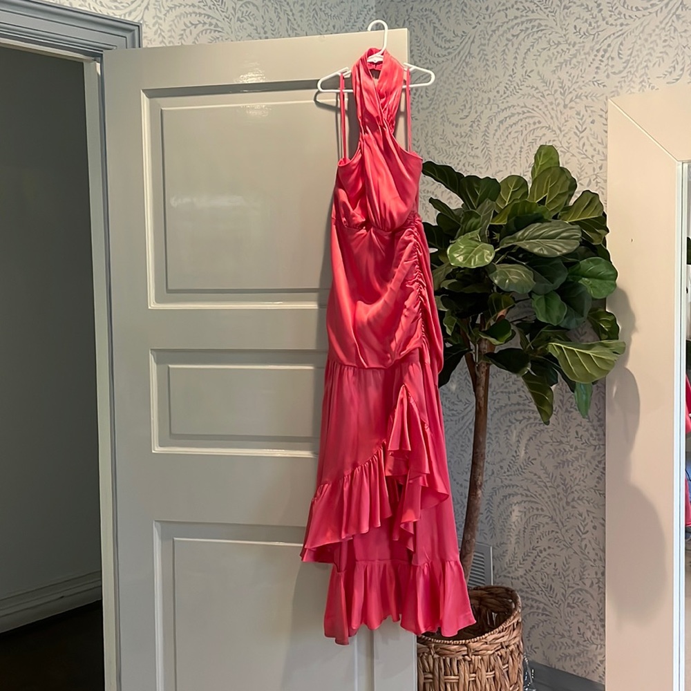 Cinq A Sept - Pink Ruffle Gown - Size 4